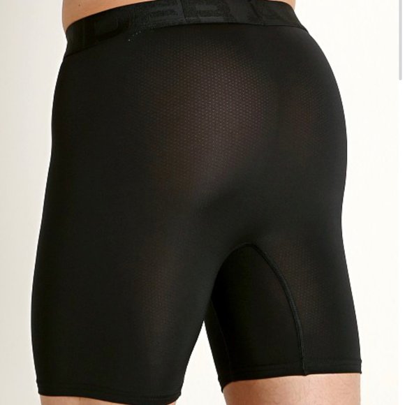 💖MEGA SALE💖Under Armour 2-Pack Boxer 6-in Boxer Briefs Black Men's 1330637 001 - Picture 3 of 7